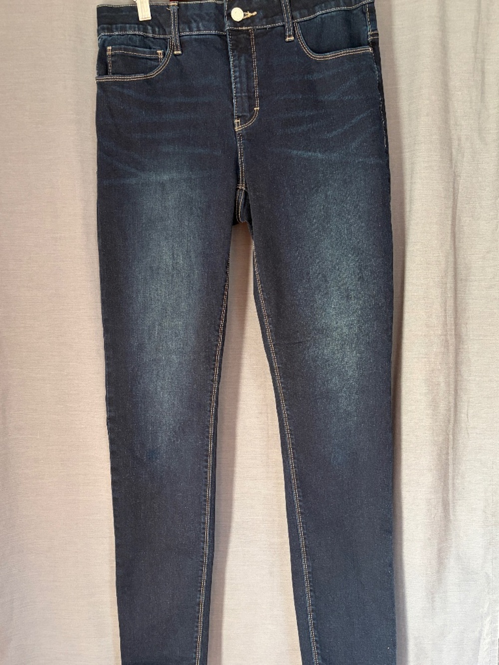 White House Black Market Size 6 Dark Wash Skinny Jeans Stretch Waist